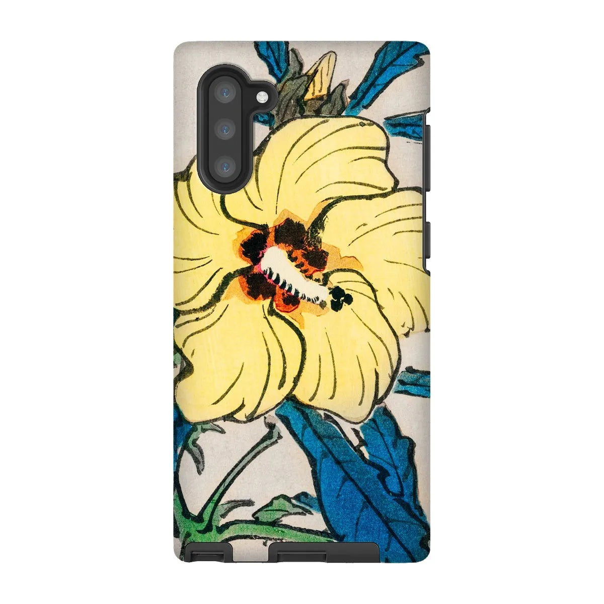 Golden Hibiscus Aesthetic Floral Phone Case - Kōno Bairei - Samsung Galaxy Note 10 / Matte - Mobile Phone Cases