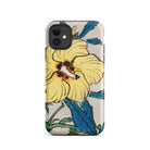 Golden Hibiscus Kōno Bairei Floral Iphone Case, 11 / Matte, Floral Patterned Phone Case