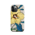 Golden Hibiscus Kōno Bairei Floral Iphone Case, 12 Pro / Matte, Floral Patterned Phone Case