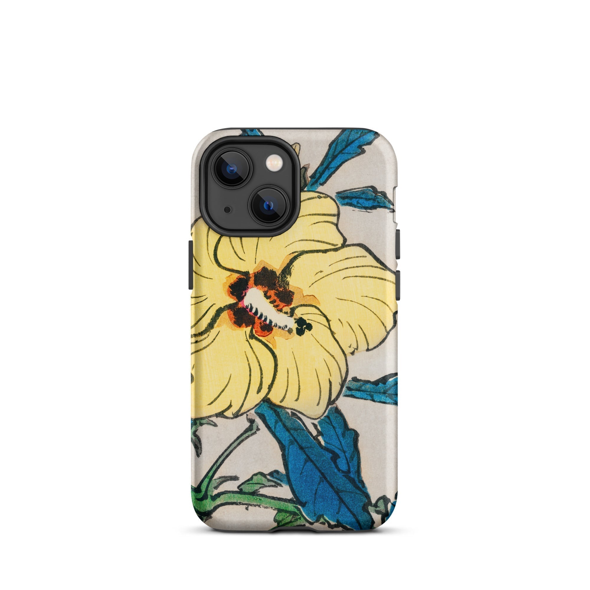 Golden Hibiscus Kōno Bairei Floral Iphone Case, 13 Mini / Matte, Floral Patterned Iphone Case