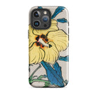 Golden Hibiscus Kōno Bairei Floral Iphone Case, 16 Pro Max / Matte, Floral Patterned Phone Case