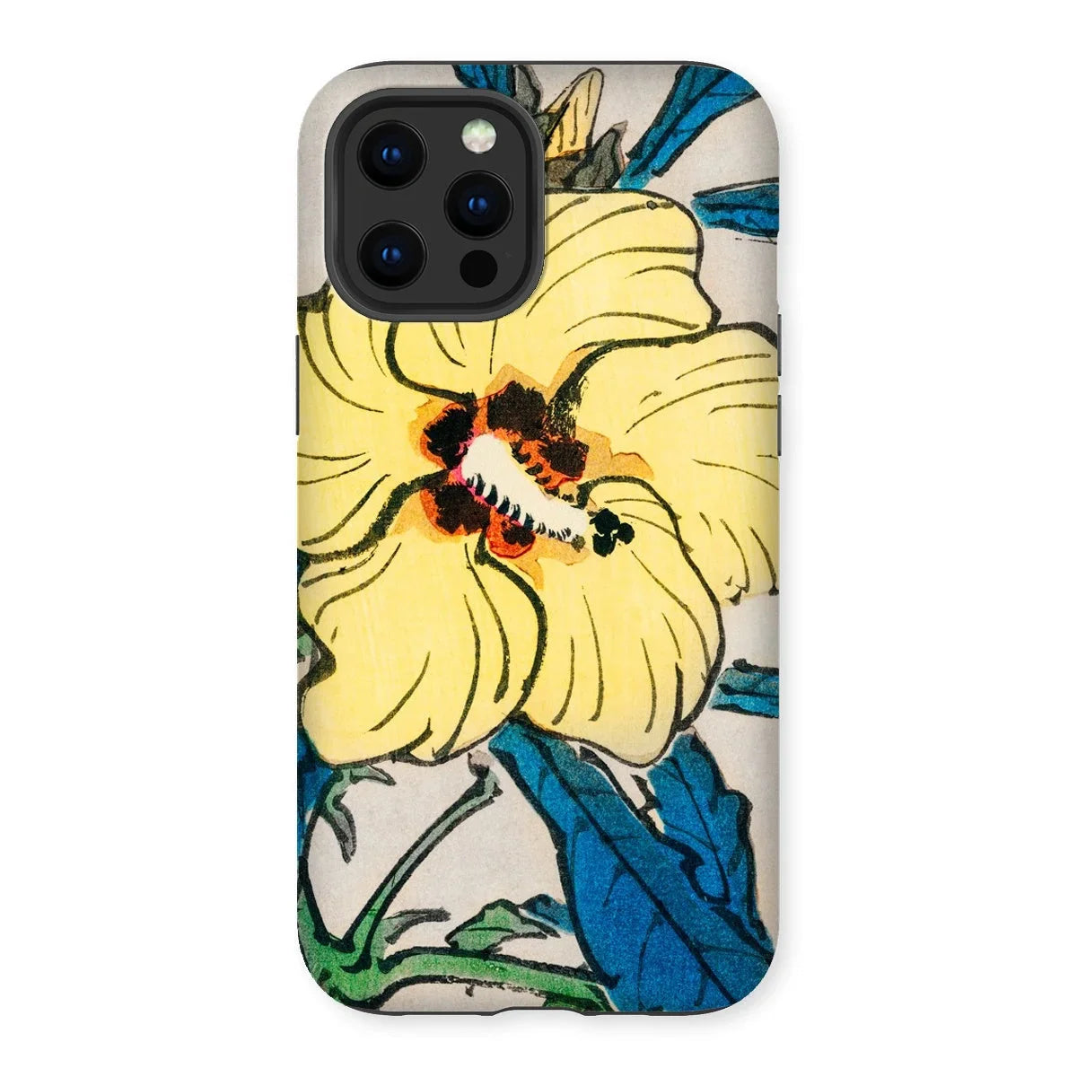 Golden Hibiscus - Kōno Bairei Floral Iphone Case 12 Pro Max / Matte Mobile Phone Cases