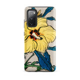 Golden Hibiscus - Kōno Bairei Floral Samsung Case, Galaxy S20 Fe / Matte, Phone Case Yellow Hibiscus Flower Design