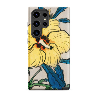 Golden Hibiscus - Kōno Bairei Floral Samsung Case, Galaxy S24 Ultra / Matte, Phone Case Yellow Hibiscus Flower Design