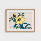 Golden Hibiscus - Kono Bairei Meiji Era Art Print / Canvas Kōno Bairei’s, Meiji-era Kacho-e Masterwork, Prints