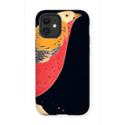 Golden Pheasant in the Snow - Ito Jakuchu Iphone Case, 12 Mini / Matte, Artistic Phone Case Stylized Bird Design Yellow Red