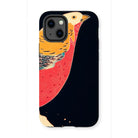 Golden Pheasant in the Snow - Ito Jakuchu Iphone Case, 13 Mini / Matte, Artistic Phone Case Stylized Bird Design Vibrant Yellow