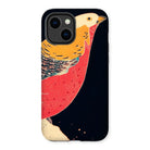 Golden Pheasant in the Snow - Ito Jakuchu Iphone Case, 14 Plus / Matte, Colorful Bird-themed Phone Case Stylized Pheasant Golden Design