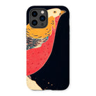 Golden Pheasant in the Snow - Ito Jakuchu Iphone Case, 14 Pro / Matte, Colorful Bird-themed Phone Case Stylized Avian Design