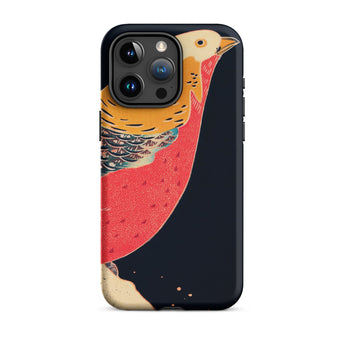 Golden Pheasant in the Snow - Ito Jakuchu Iphone Case, 15 Pro Max / Matte, Phone Case Bird Design