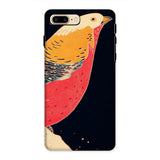 Golden Pheasant in the Snow - Ito Jakuchu Iphone Case, 8 Plus / Matte, Colorful Bird-themed Phone Case Stylized Avian Design Yellow