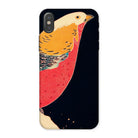 Golden Pheasant in the Snow - Ito Jakuchu Iphone Case, x / Matte, Phone Case Artistic Illustration Colorful Bird