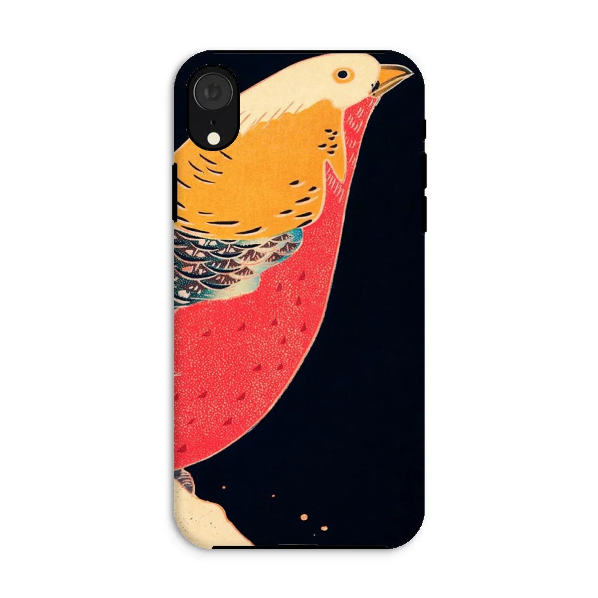 Golden Pheasant in the Snow - Ito Jakuchu Iphone Case, Xr / Matte, Phone Case Artistic Design Colorful Bird