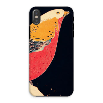 Golden Pheasant in the Snow - Ito Jakuchu Iphone Case, Xs / Matte, Phone Case Stylized Bird Design Yellow Red Patterned