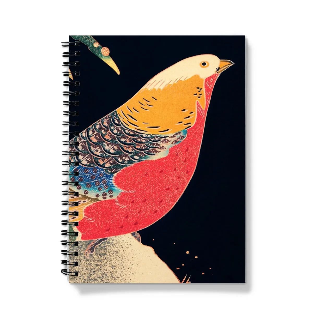 Golden Pheasant In The Snow By Ito Jakuchu Notebook - A5 / Graph - Notebooks & Notepads - Aesthetic Art