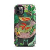 Goldfish - Henri Matisse Aquarium Still Life Iphone Case, 11 Pro Max / Matte, Phone Case Goldfish Painting