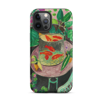 Goldfish - Henri Matisse Aquarium Still Life Iphone Case, 12 Pro Max / Matte, Phone Case Goldfish Painting