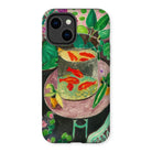 Goldfish - Henri Matisse Aquarium Still Life Iphone Case, 14 Plus / Matte, Artistic Phone Case