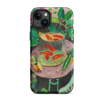 Goldfish - Henri Matisse Aquarium Still Life Iphone Case, 15 Plus / Matte, Phone Case Goldfish Painting