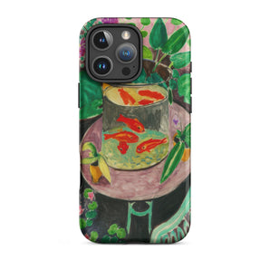 Goldfish - Henri Matisse Aquarium Still Life Iphone Case, 16 Pro Max / Matte, Artistic Phone Case