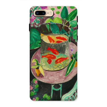 Goldfish - Henri Matisse Aquarium Still Life Iphone Case, 8 Plus / Matte, Phone Case Goldfish Painting