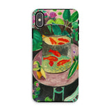Goldfish - Henri Matisse Aquarium Still Life Iphone Case, Xs Max / Matte, Phone Case Goldfish Painting
