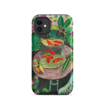 Goldfish - Henri Matisse Aquarium Still Life Phone Case Iphone 11 / Matte Artistic Phone Case Henri Matisse Tough, Tough Phone, Dual