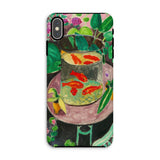 Goldfish - Henri Matisse Aquarium Still Life Phone Case Iphone Xs Max / Matte Phone Case Goldfish Painting Henri Matisse Tough, Tough