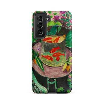 Goldfish - Henri Matisse Aquarium Still Life Samsung Case, Galaxy S21 Fe / Matte, Phone Case Painted Scene Goldfish Bowl Table