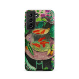 Goldfish - Henri Matisse Aquarium Still Life Samsung Case, Galaxy S21 / Matte, Smartphone Case Colorful Painting Goldfish Bowl