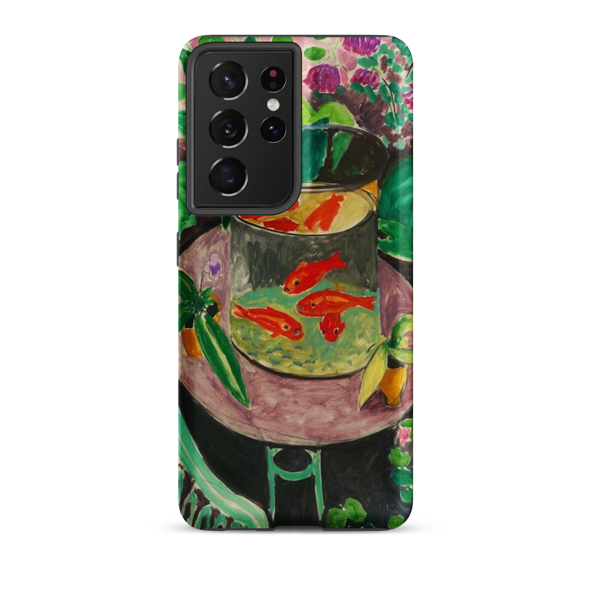 Goldfish Henri Matisse Aquarium Still Life Samsung Case, Galaxy S21 Ultra / Matte, Smartphone Case Vibrant Painting Goldfish Bowl