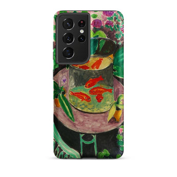 Goldfish - Henri Matisse Aquarium Still Life Samsung Case, Galaxy S21 Ultra / Matte, Smartphone Case Vibrant Painting Goldfish Bowl