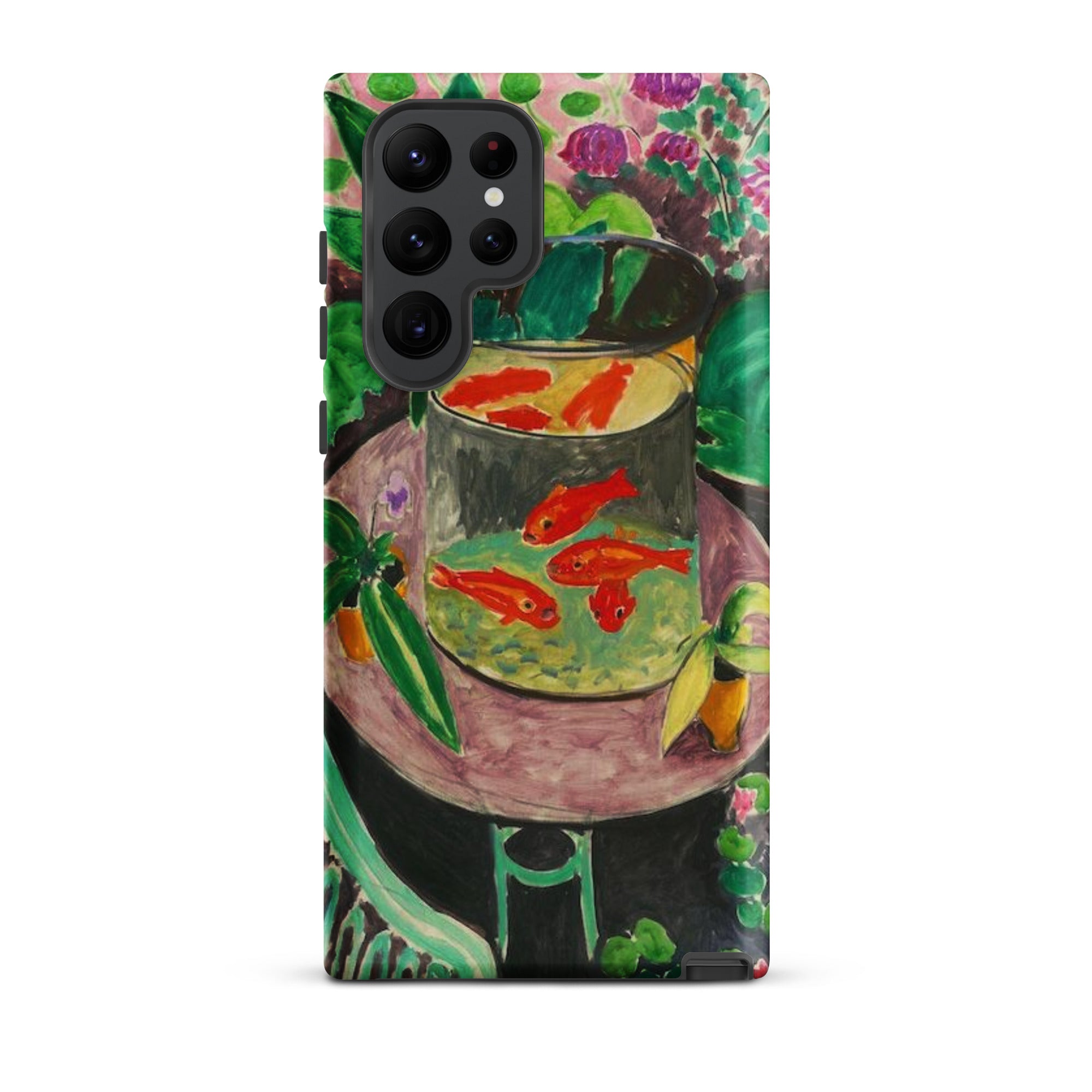 Goldfish Henri Matisse Aquarium Still Life Samsung Case, Galaxy S22 Ultra / Matte, Smartphone Case Colorful Painting Goldfish Bowl