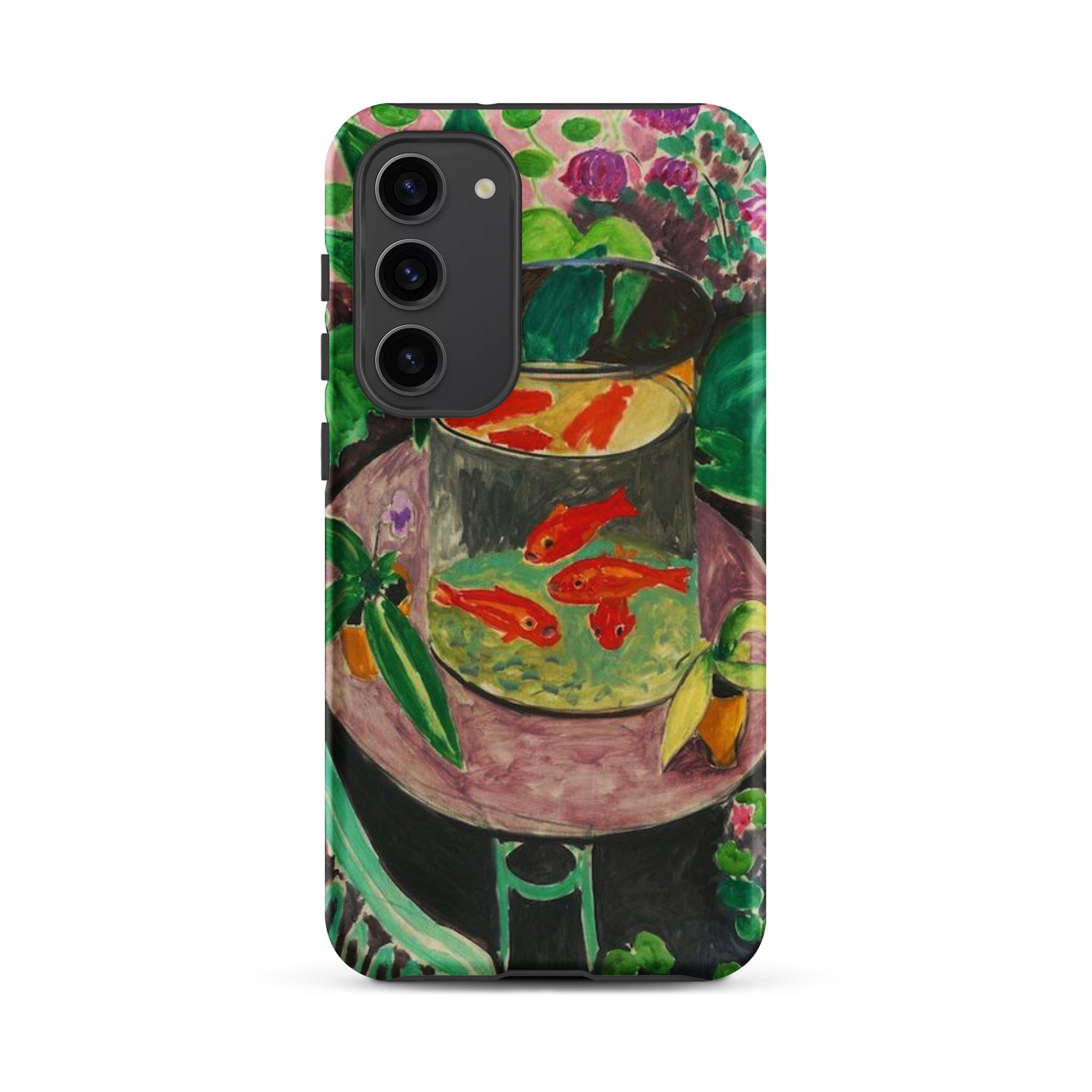 Goldfish Henri Matisse Aquarium Still Life Samsung Case, Galaxy S23 Plus / Matte, Phone Case Stylized Painting Goldfish Bowl Table