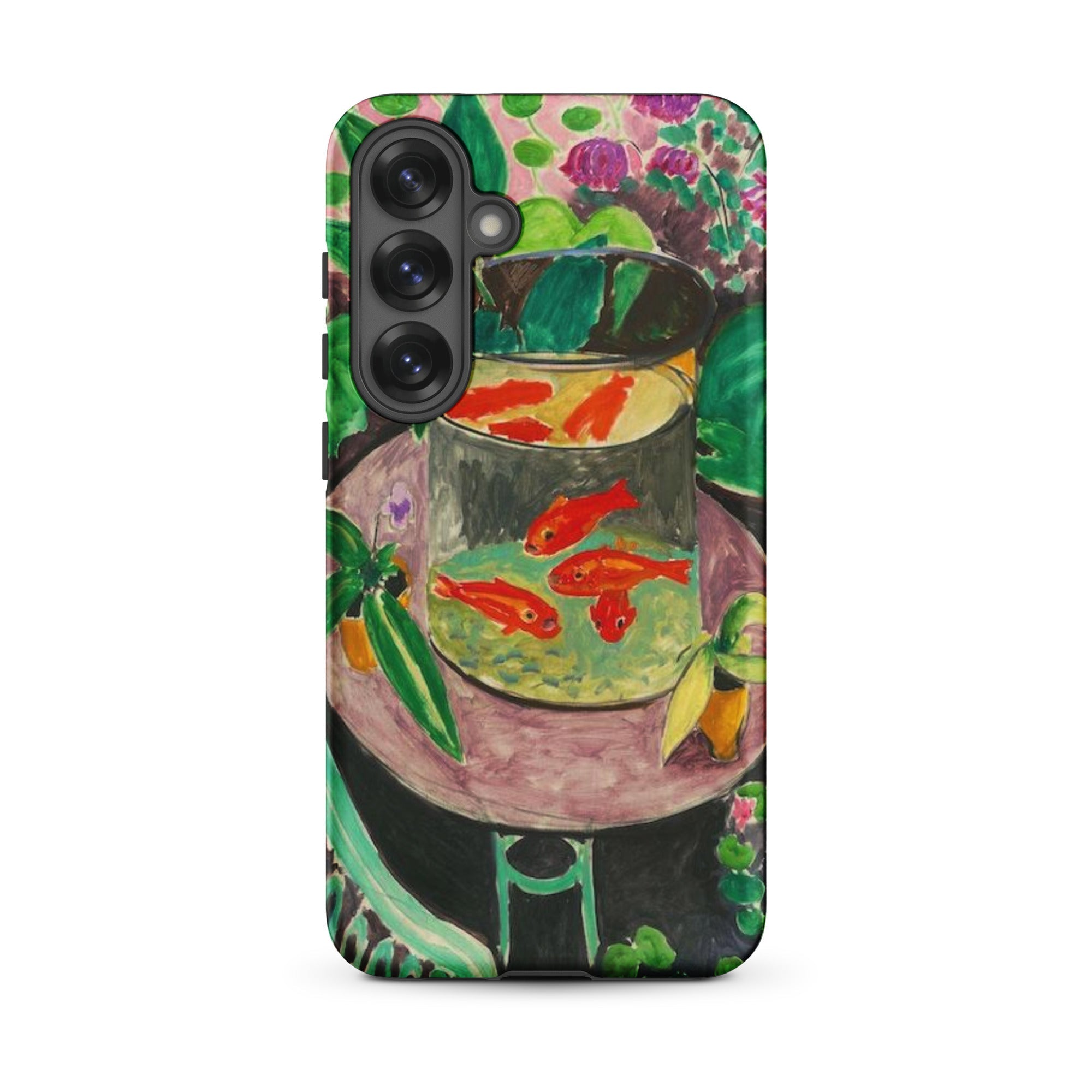 Goldfish Henri Matisse Aquarium Still Life Samsung Case, Galaxy S25 Plus / Matte, Smartphone Colorful Artistic Case Painting Goldfish Bowl