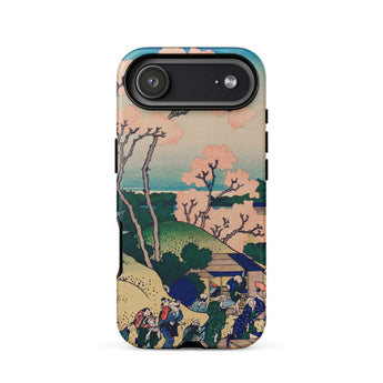 Goten-yama Hill - Katsushika Hokusai Phone Case Iphone 17 Air / Matte Google Pixel 7 Phone Case Cherry Blossom Design Katsushika Hokusai