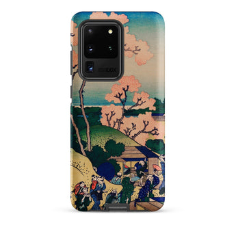 Goten-yama Hill - Katsushika Hokusai Phone Case Samsung Galaxy S20 Ultra / Matte Phone Case Vibrant Traditional Japanese Woodblock Print