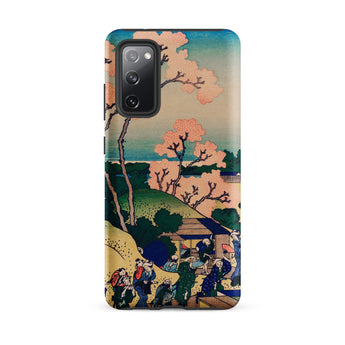 Goten-yama Hill - Katsushika Hokusai Samsung Case, Galaxy S20 Fe / Matte, Smartphone Case Traditional Japanese Landscape Figures Design