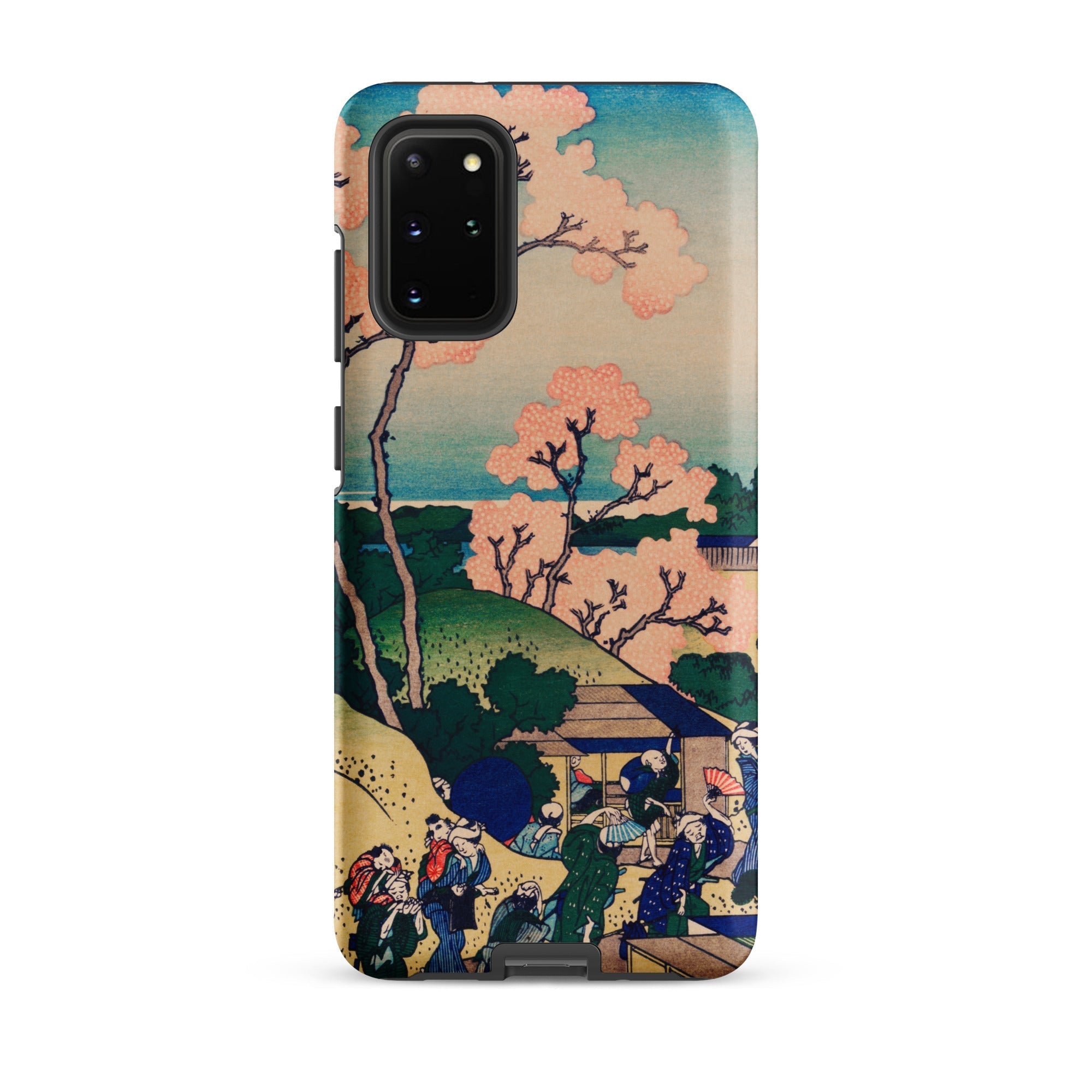Goten Yama Hill Katsushika Hokusai Samsung Case, Galaxy S20 Plus / Matte, Smartphone Case Traditional Japanese Landscape Figure Painting