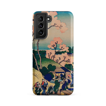 Goten-yama Hill - Katsushika Hokusai Samsung Case, Galaxy S21 Fe / Matte, Phone Case Colorful Japanese Woodblock Print Design