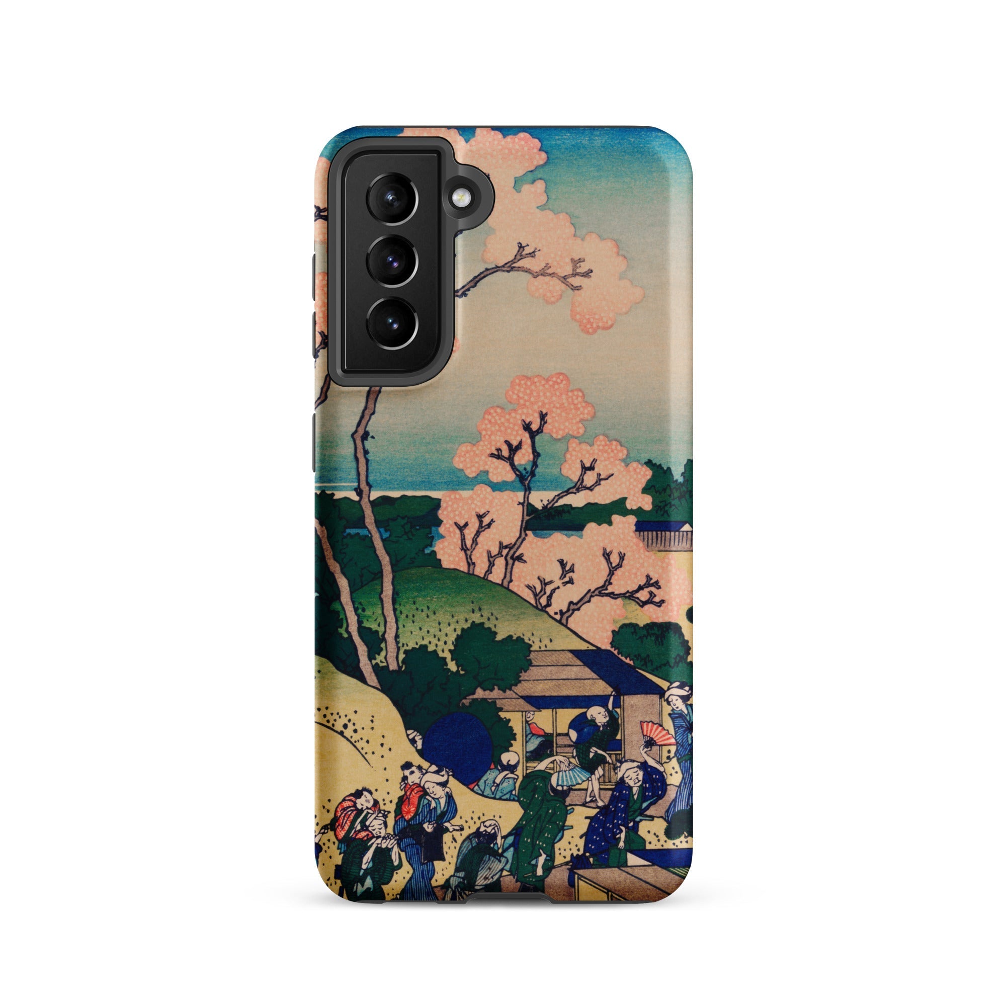 Goten Yama Hill Katsushika Hokusai Samsung Case, Galaxy S21 / Matte, Phone Case Traditional Japanese Landscape Painting Cherry Blossoms