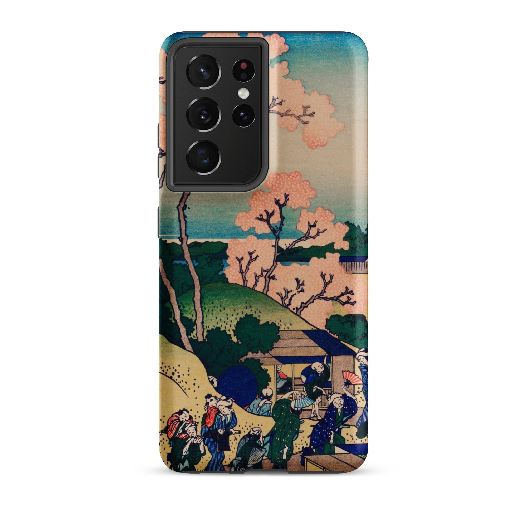 Goten Yama Hill Katsushika Hokusai Samsung Case, Galaxy S21 Ultra / Matte, Phone Case Traditional Japanese Landscape Figure Painting