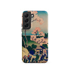 Goten Yama Hill Katsushika Hokusai Samsung Case, Galaxy S22 / Matte, Smartphone Case Traditional Japanese Landscape Painting Cherry Blossoms