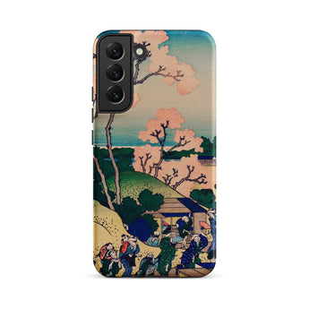 Goten-yama Hill - Katsushika Hokusai Samsung Case, Galaxy S22 Plus / Matte, Smartphone Case Traditional Japanese Ukiyo-e Landscape Figure