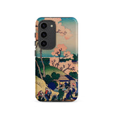 Goten-yama Hill - Katsushika Hokusai Samsung Case, Galaxy S23 / Matte, Phone Case Japanese Ukiyo-e Woodblock Print Landscape Cherry