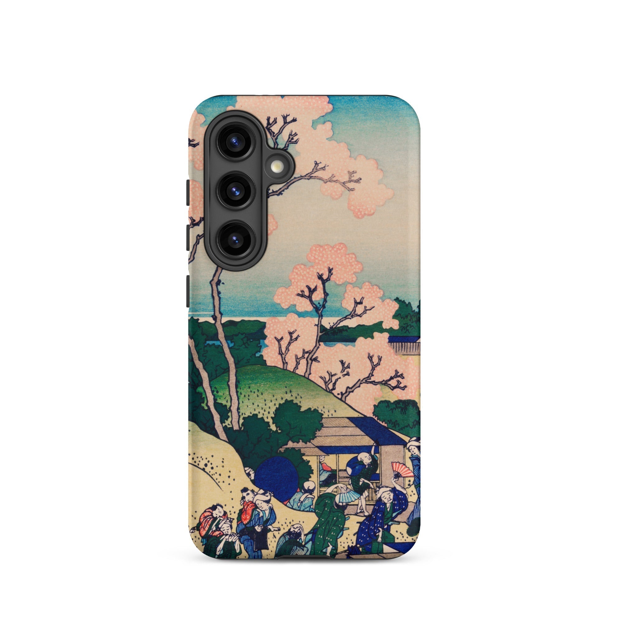 Goten Yama Hill Katsushika Hokusai Samsung Case, Galaxy S24 / Matte, Smartphone Case Traditional Japanese Landscape Figures Design