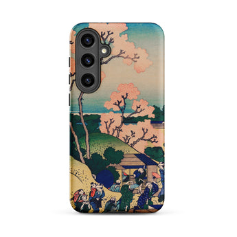 Goten-yama Hill - Katsushika Hokusai Samsung Case, Galaxy S24 Plus / Matte, Smartphone Case Traditional Japanese Woodblock Print Landscape