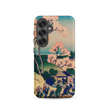 Goten-yama Hill - Katsushika Hokusai Samsung Case, Galaxy S25 / Matte, Smartphone Case Adorned Traditional Japanese Landscape Painting