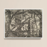 The Gothic Arch - Giovanni Battista Piranesi Art Print / Canvas, 16x12’’ / 41x31cm / White Frame, Posters Prints & Visual Artwork, Toby Leon
