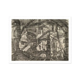 The Gothic Arch - Giovanni Battista Piranesi Art Print / Canvas Complex Architectural Fantasy Multiple Arches Staircases Bridges Illusion
